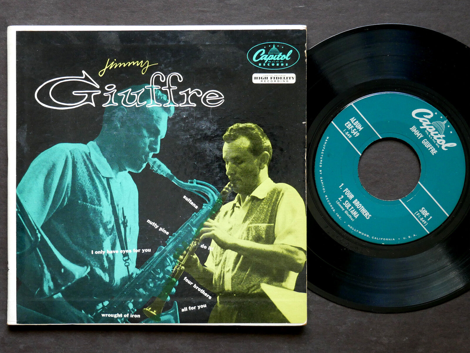 JIMMY GIUFFRE Self Titled 2x EP 7" CAPITOL RECORDS EBF 549 US 1955 Russ Freeman