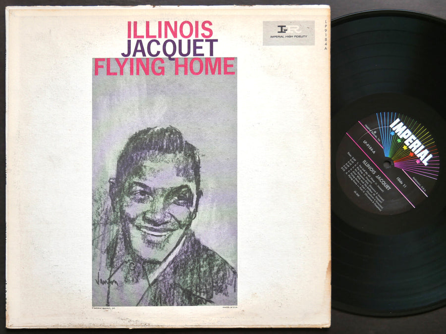 ILLINOIS JACQUET Flying Home LP IMPERIAL LP-9184-A JAZZ MONO