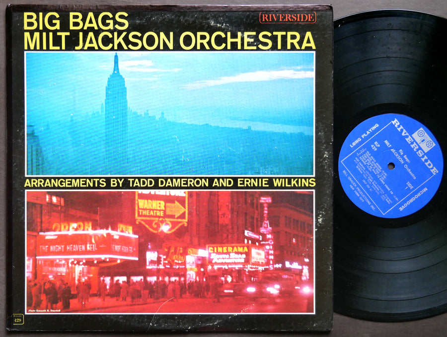 MILT JACKSON Orchestra Big Bags LP RIVERSIDE RLP 429 US 1962 MONO Hank Jones