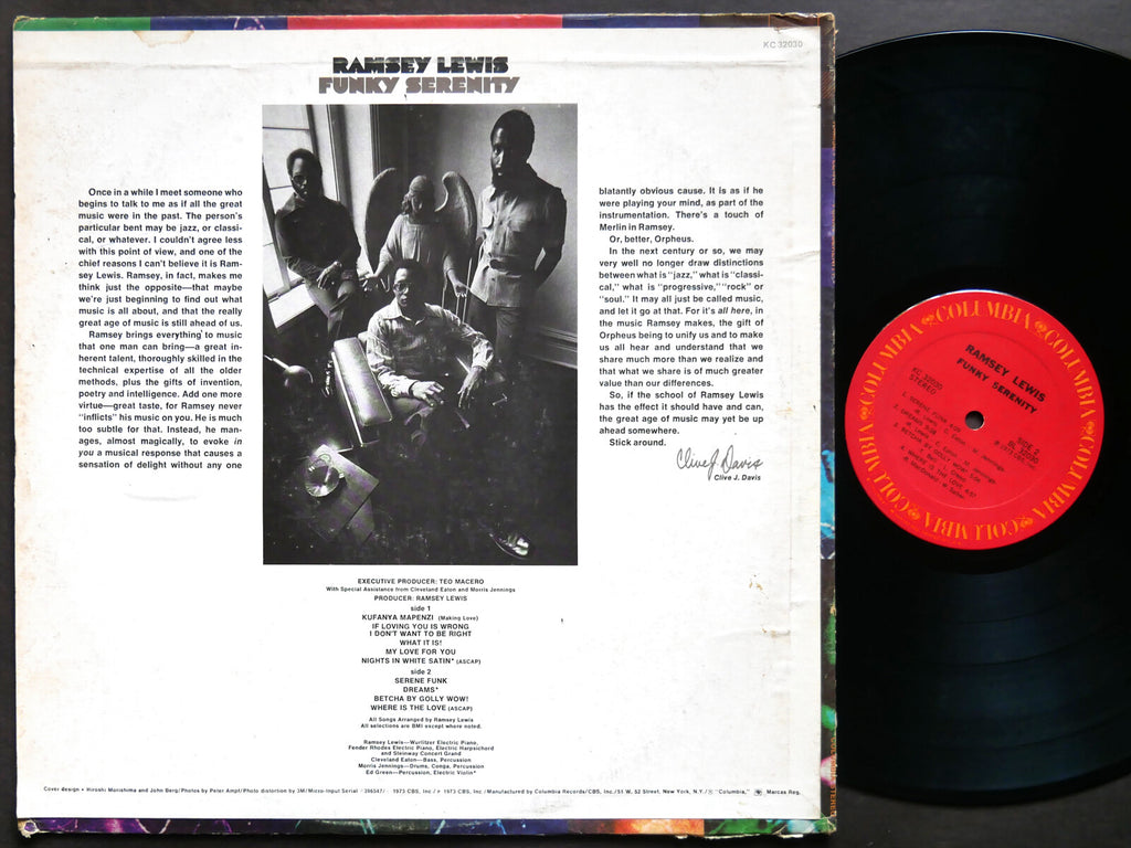 RAMSEY LEWIS Funky Serenity LP COLUMBIA KC 32030 US 1973 Jazz Funk