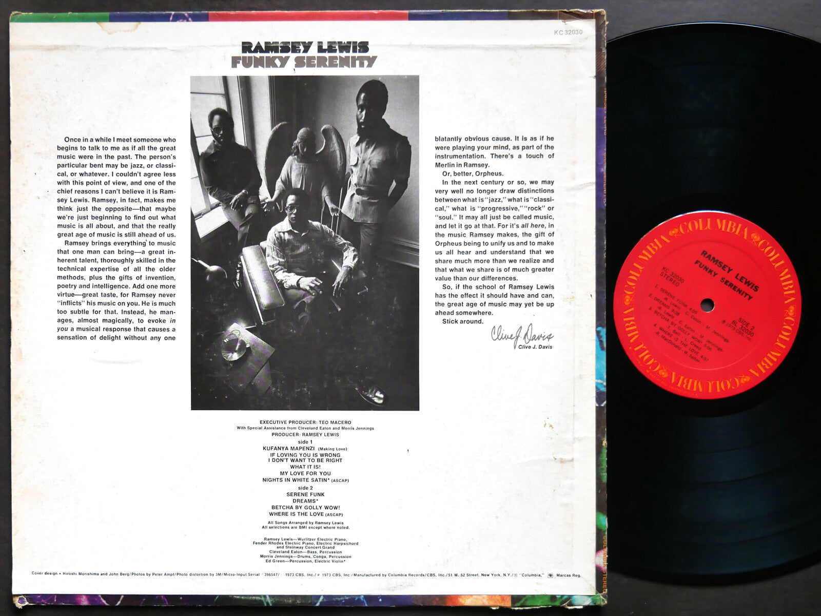 RAMSEY LEWIS Funky Serenity LP COLUMBIA KC 32030 US 1973 Jazz Funk