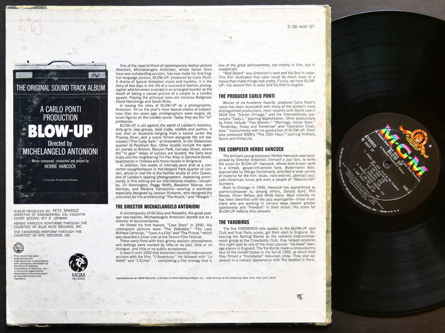 HERBIE HANCOCK Blow-Up LP MGM RECORDS SE-4447 US 1966 JAZZ DG ST
