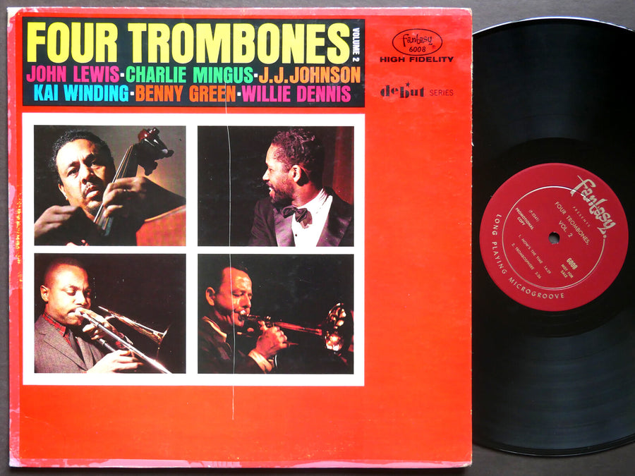 FOUR TROMBONES Vol. 2 LP FANTASY 6008 US 1964 DG MONO Charlie Mingus Benny Green