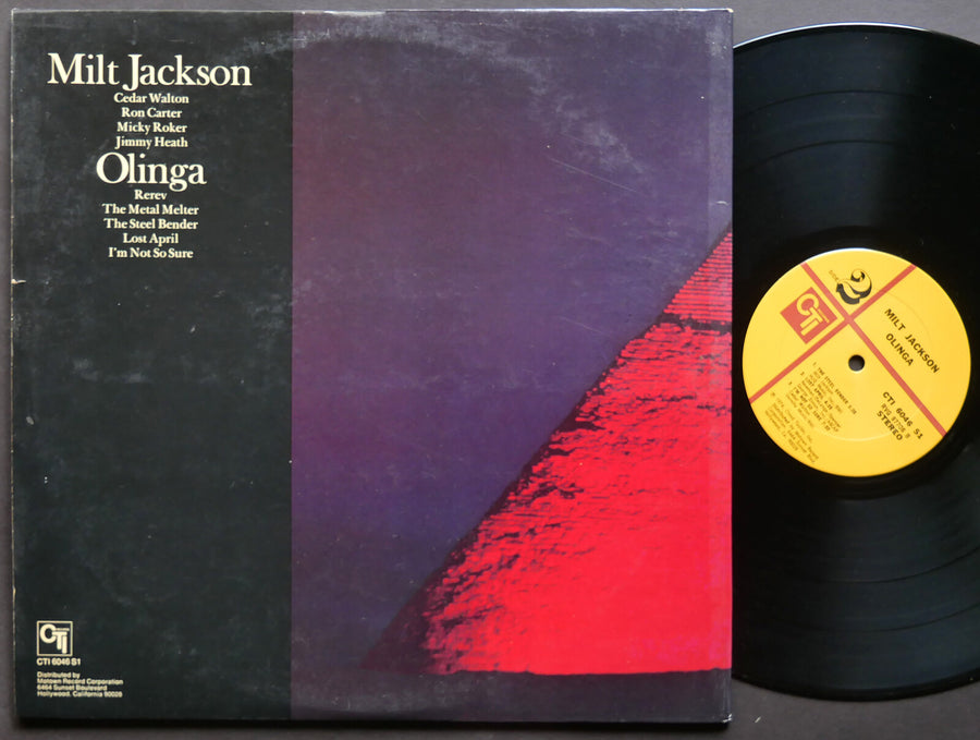 MILT JACKSON Olinga LP CTI RECORDS CTI 6046 US 1974 RVG Cedar Walton Jimmy Heath