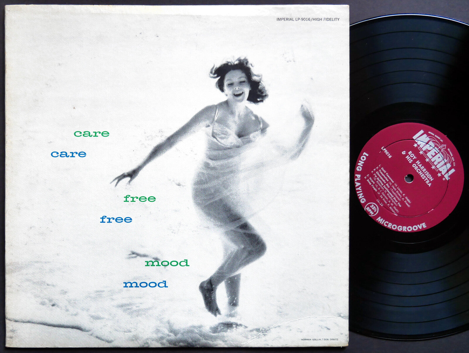 ROY HARRIS & His Orchestra Carefree Mood LP IMPERIAL LP 9016 US 1956 DG MONO VG+