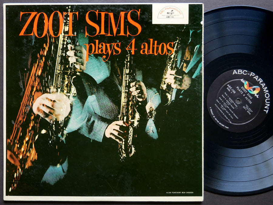 ZOOT SIMS Plays Four Altos LP ABC-PARAMOUNT ABC 198 US 1957 JAZZ DG MONO