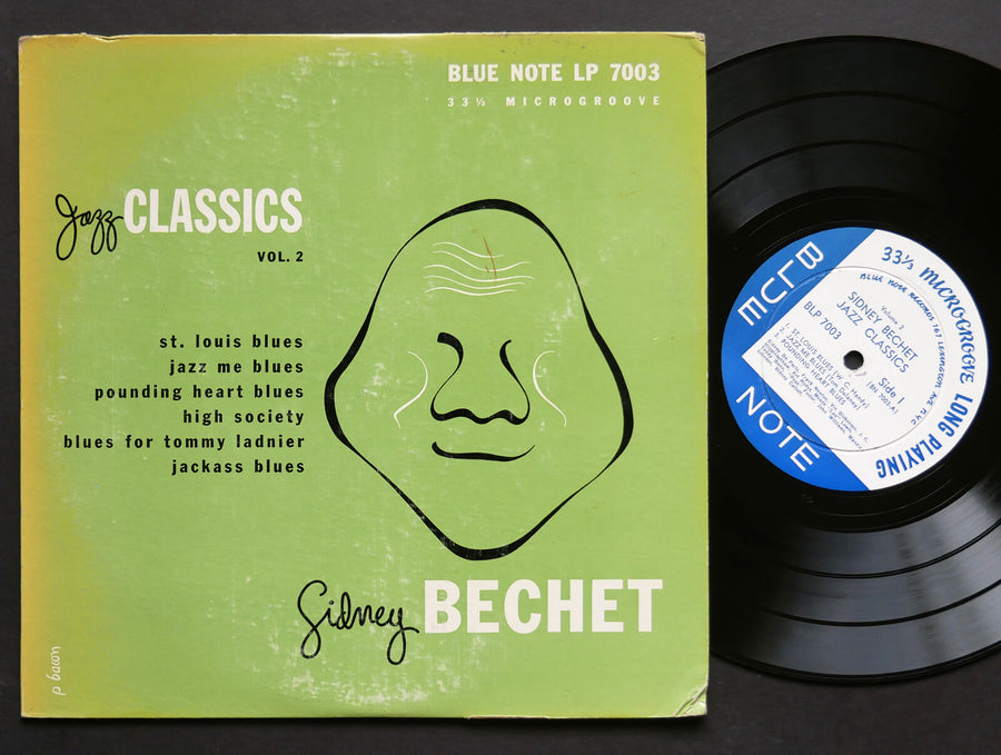 SIDNEY BECHET Jazz Classics Vol. 2 LP BLUE NOTE BLP 7003 US 1950 LEX EAR MONO