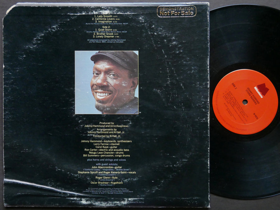 JOHNNY HAMMOND Storm Warning LP MILESTONE M-9076 US 1977 JAZZ FUNK Ron Carter