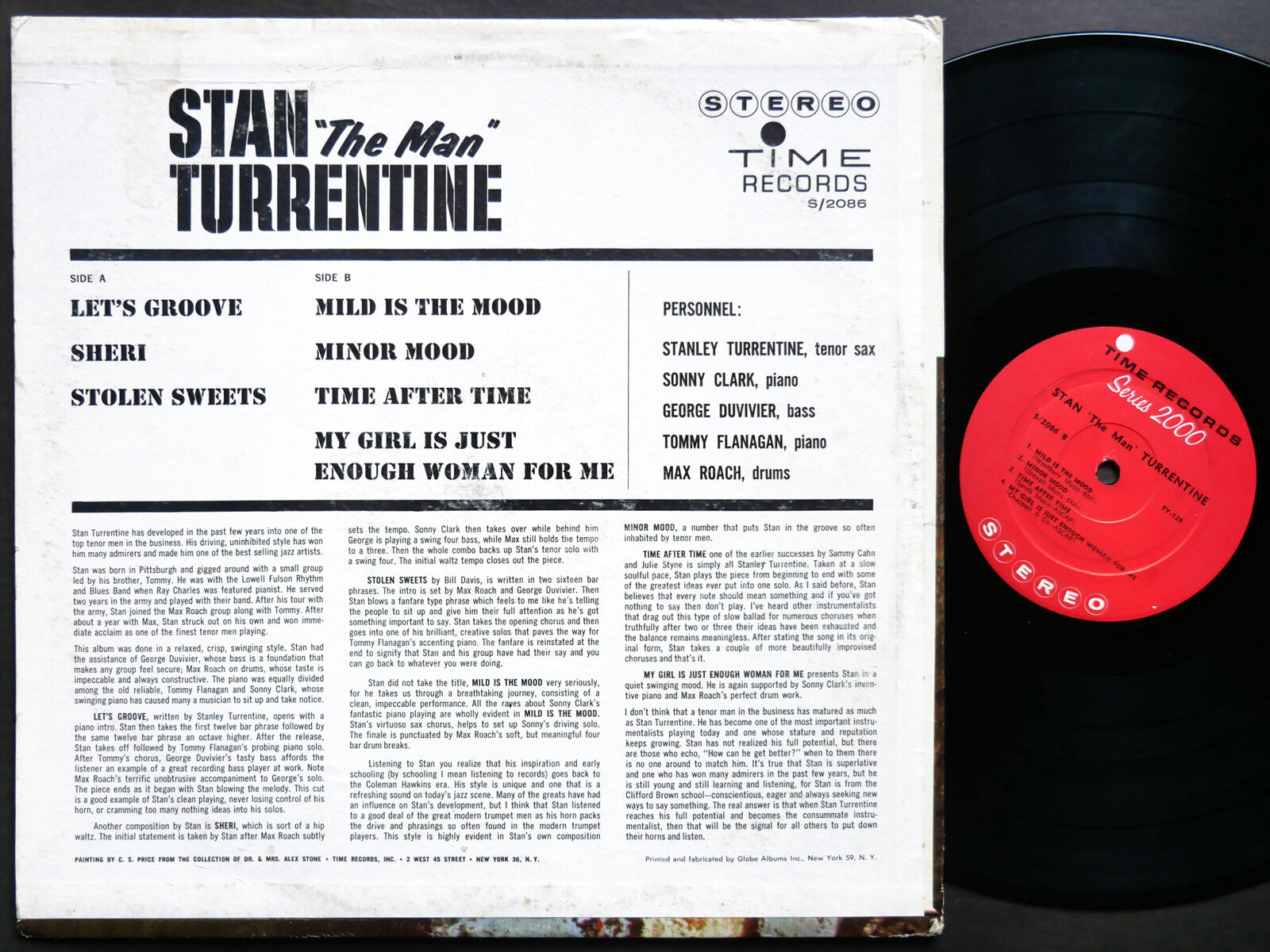 STANLEY TURRENTINE SONNY CLARK The Man LP TIME S/2086 US 1963 DG Tommy Flanagan