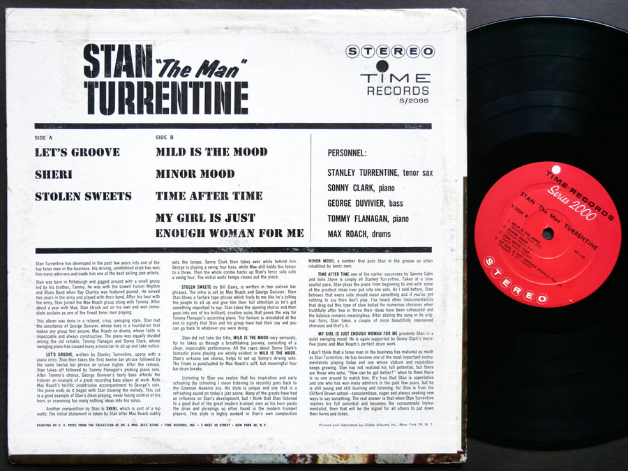 STANLEY TURRENTINE SONNY CLARK The Man LP TIME S/2086 US 1963 DG Tommy Flanagan