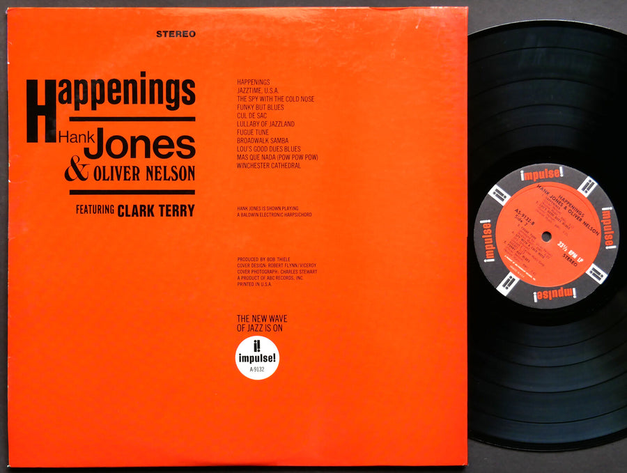 HANK JONES & OLIVER NELSON Happenings LP IMPULSE! AS-9132 US 1967 Ron Carter