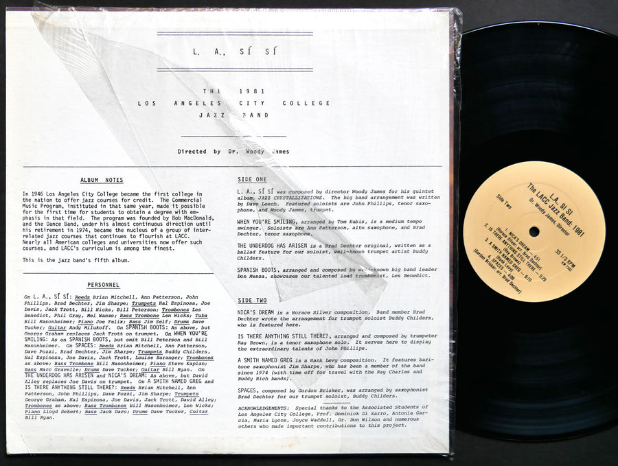 LOS ANGELES CITY COLLEGE JAZZ BAND : DR. WOODY JAMES L.A., Si Si LP KM 7393