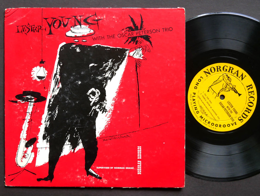 LESTER YOUNG With OSCAR PETERSON Trio #2 LP NORGRAN MG N-6 US 1954 DG MONO 10"