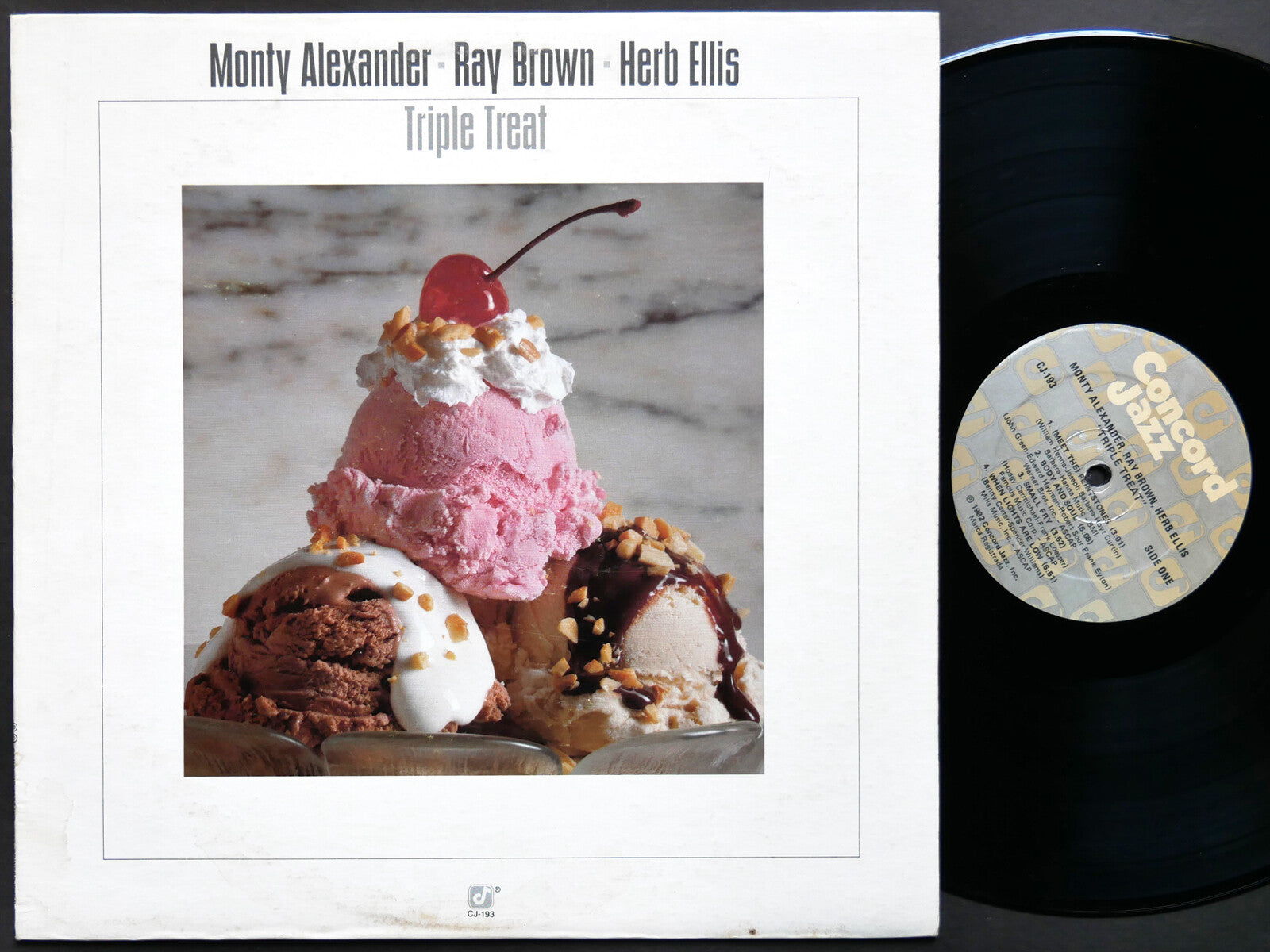 MONTY ALEXANDER RAY BROWN HERB ELLIS Triple Treat LP CONCORD RECORDS CJ-193 JAZZ