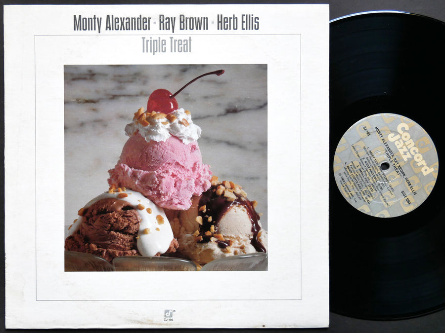 MONTY ALEXANDER RAY BROWN HERB ELLIS Triple Treat LP CONCORD RECORDS CJ-193 JAZZ