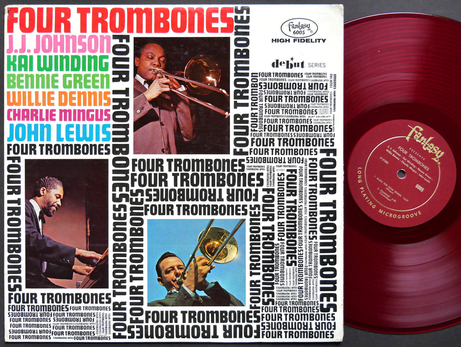 J.J. JOHNSON CHARLIE MINGUS Four Trombones LP FANTASY 6005 US 1962 DG MONO