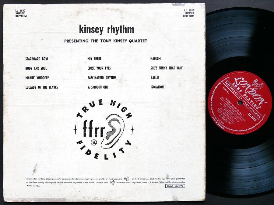 TONY KINSEY Quartet Kinsey Rhythm LP LONDON RECORDS LL 1517 UK JAZZ MONO