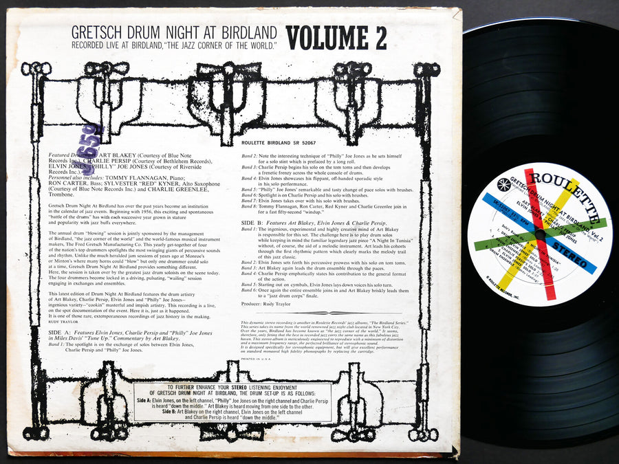 ART BLAKEY ELVIN JONES Gretsch Drum Night At Birdland Vol.2 LP ROULETTE SR-52067