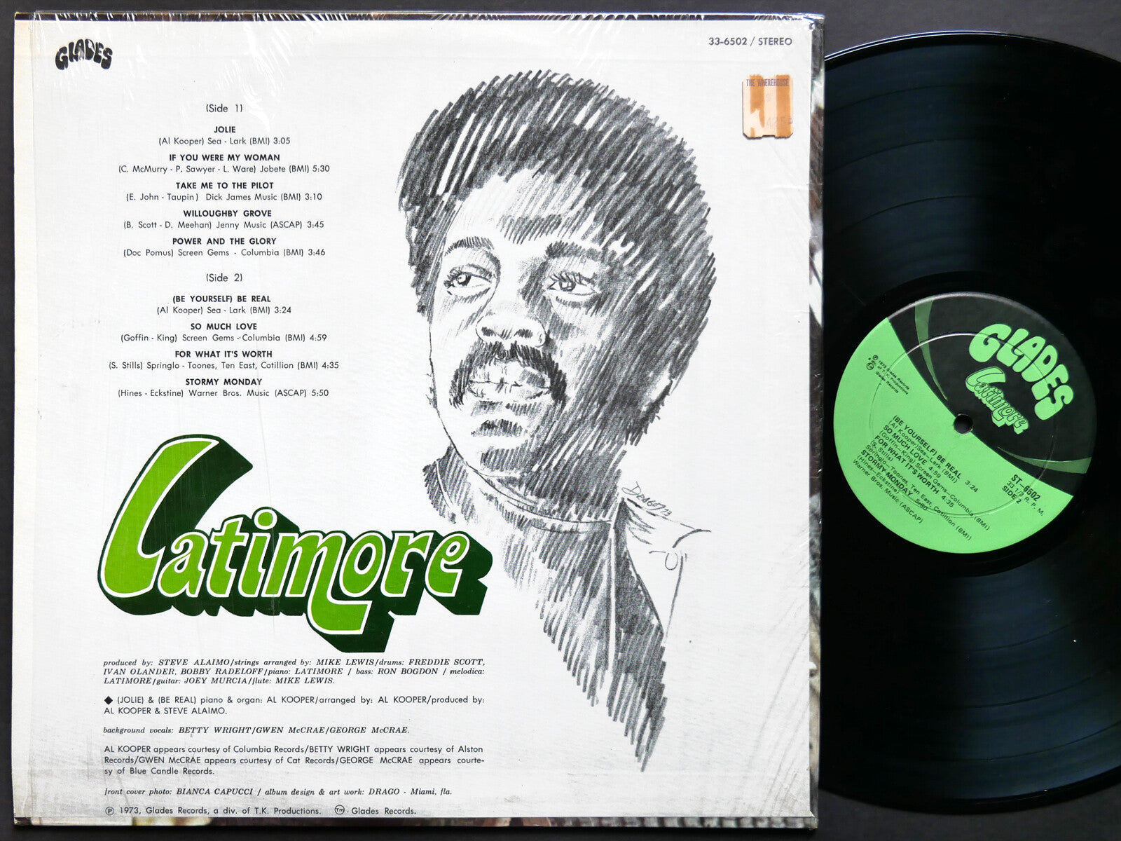 LATIMORE Self Titled GLADES ST-6502 LP US 1973 Soul Funk