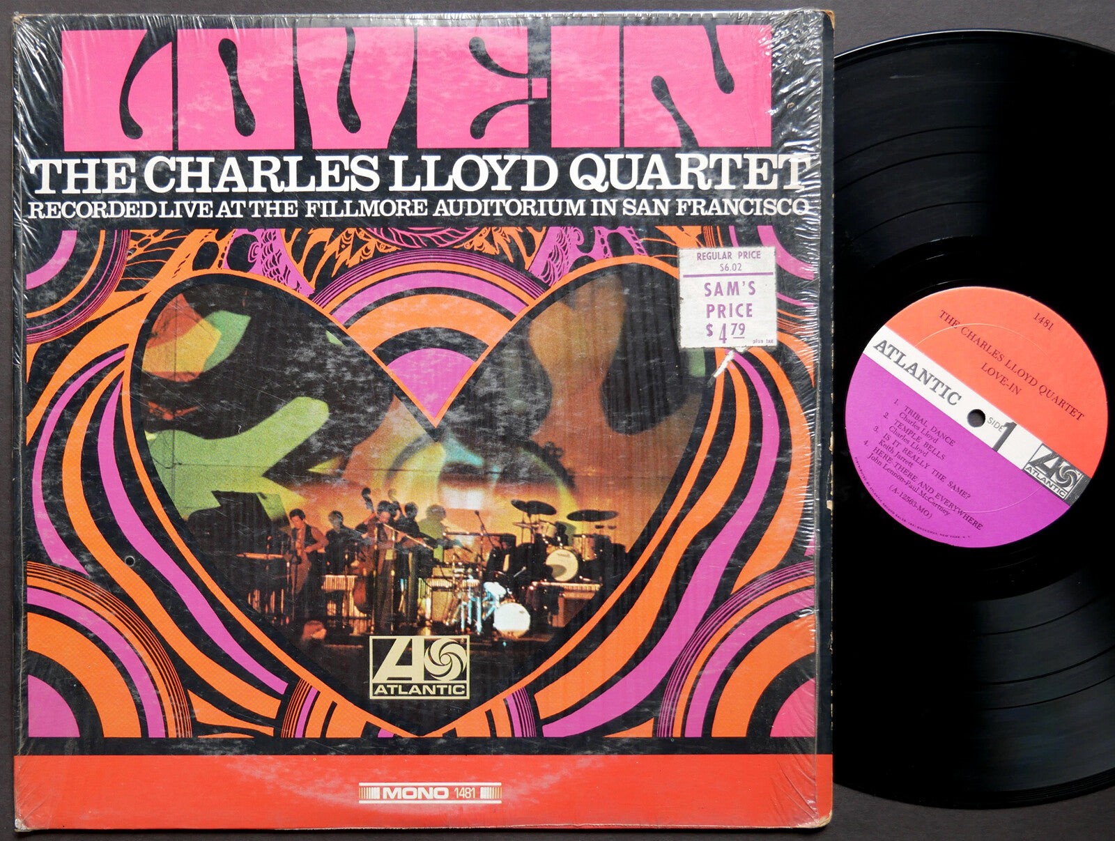CHARLES LLOYD Quartet Love-In LP ATLANTIC 1481 US 1967 MONO JAZZ Jack DeJohnette