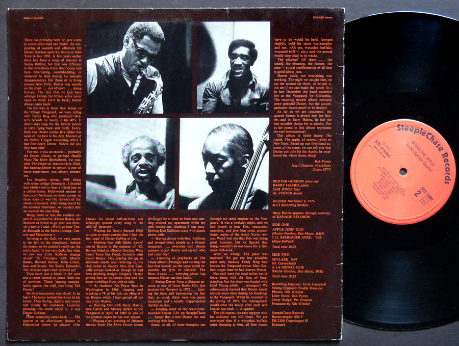 DEXTER GORDON Quartet Biting The Apple LP STEEPLECHASE SCS-1080 DENMARK 1977
