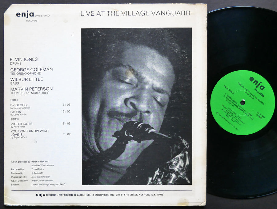 ELVIN JONES Live At The Village Vanguard LP ENJA 2036 US 1974 George Coleman