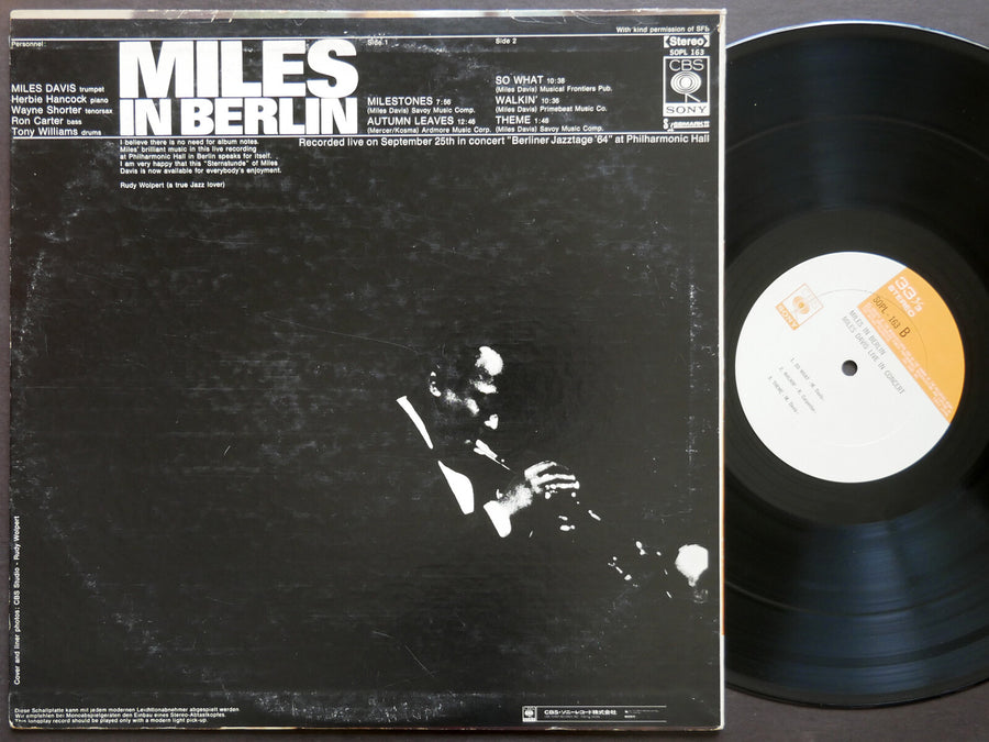MILES DAVIS In Berlin LP CBS/SONY SOPL 163 JP 1970 Herbie Hancock Wayne Shorter