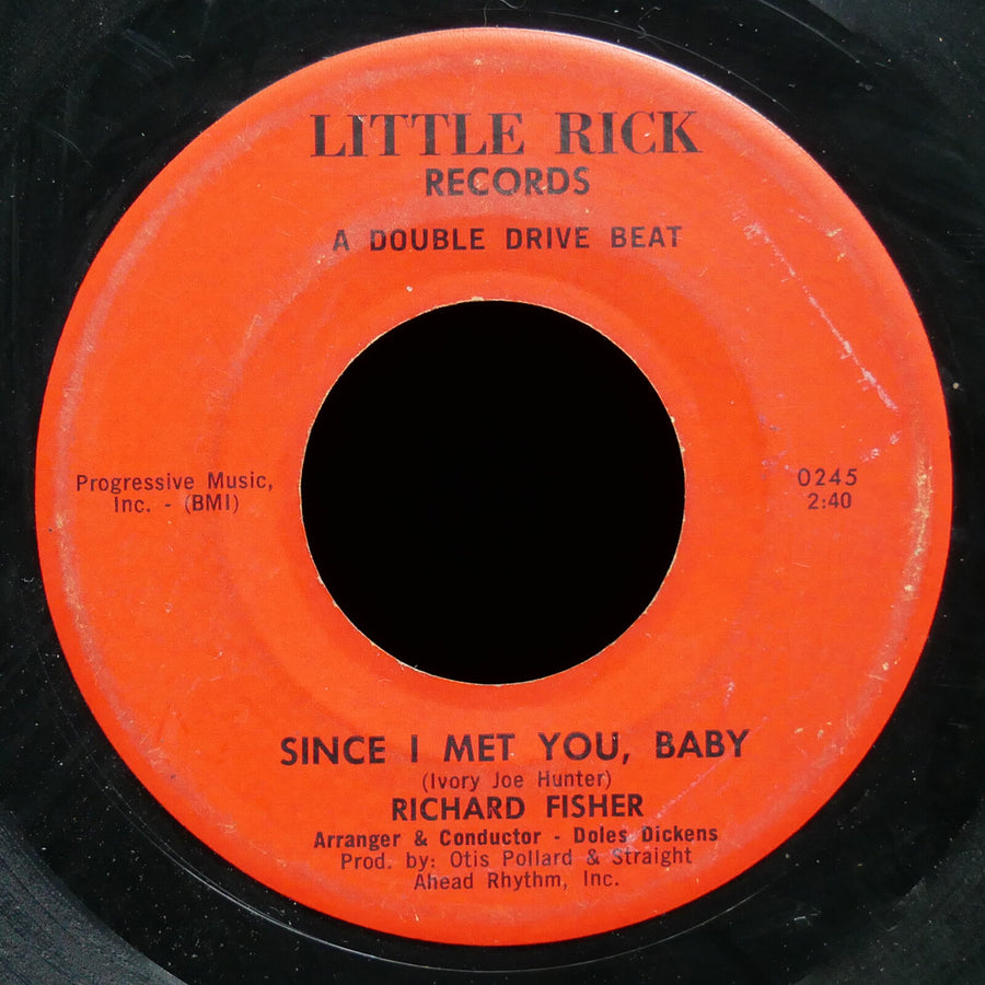 RICHARD FISHER Turn The Page / Since I Met You, Baby 45 LITTLE RICK 0244 US 1983