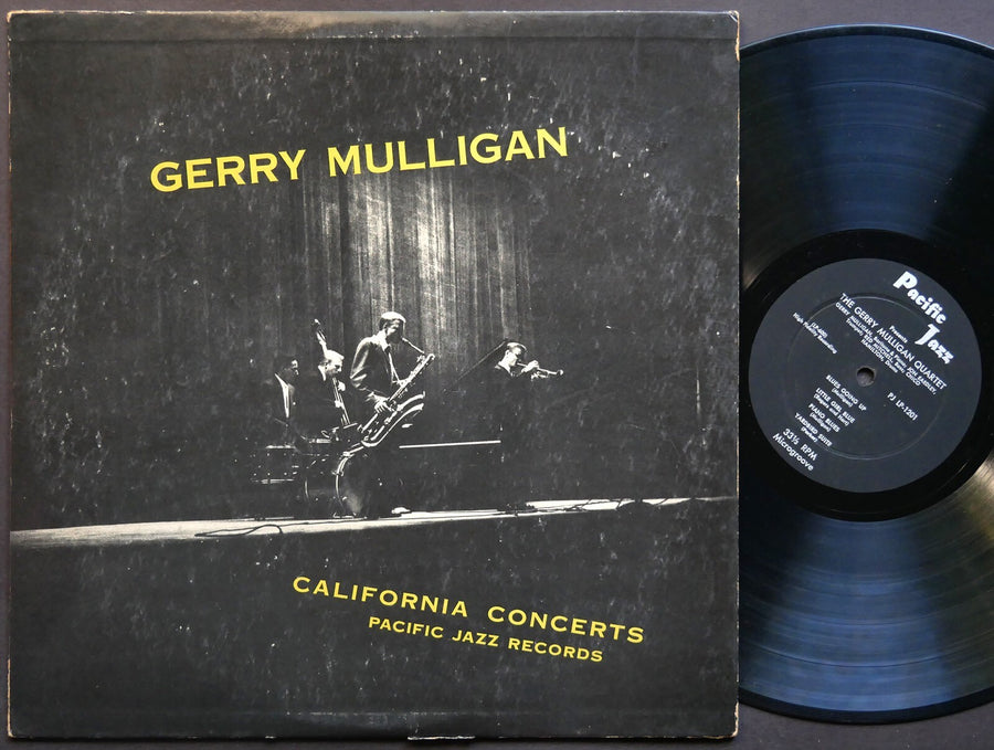 GERRY MULLIGAN California Concerts LP PACIFIC JAZZ PJ 1201 DG MONO Zoot Sims
