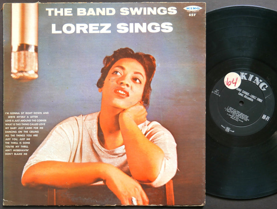 LOREZ ALEXANDRIA The Band Swings Lorez Sings LP KING RECORDS 657 US 1959 DG MONO