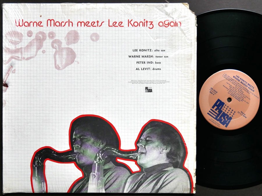 LEE KONITZ Meets WARNE MARSH Again LP PAUSA RECORDS PR-7019 US 1977 Peter Ind