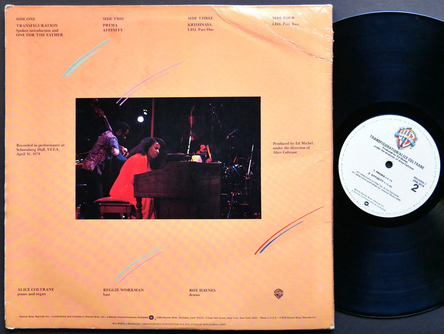 ALICE COLTRANE Transfiguration 2 x LP WARNER BROS. 2WB 3218 US 1978 Roy Haynes