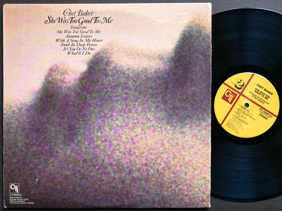 CHET BAKER She Was Too Good To Me LP CTI RECORDS CTI 6050 RVG Jack DeJohnette