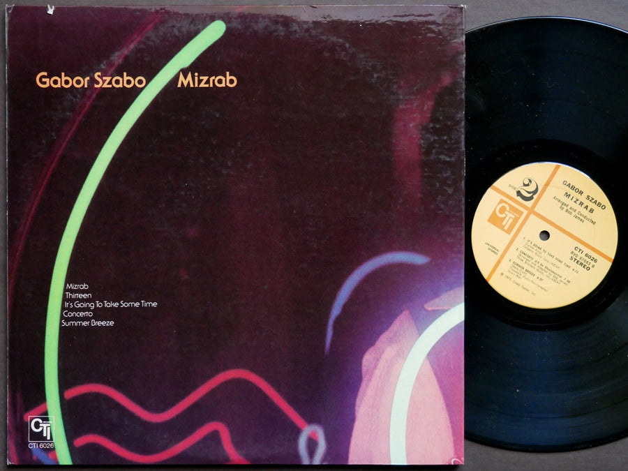 GABOR SZABO Mizrab LP CTI RECORDS CTI 6026 US 1973 RVG Jack DeJohnette Bob James