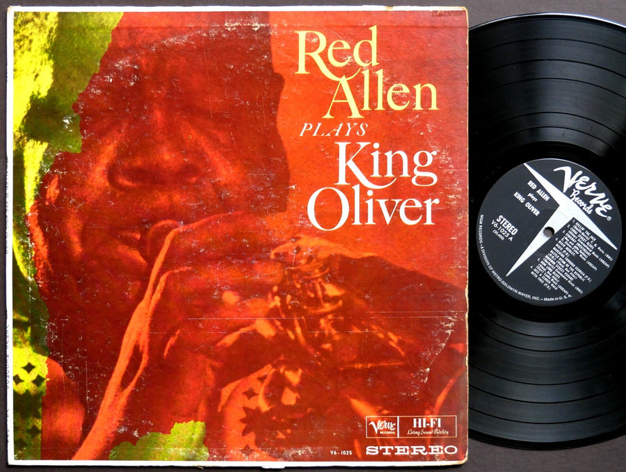 RED ALLEN Plays King Oliver VERVE RECORDS V6-1025 JAZZ