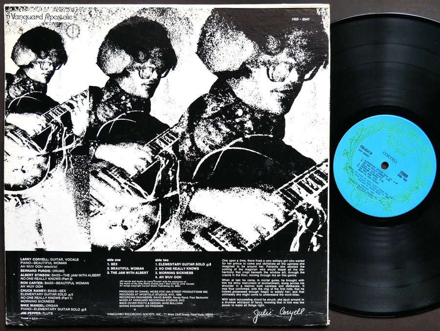 LARRY CORYELL Coryell LP VANGUARD APOSTOLIC VSD 6547 US 1969 Jazz Funk