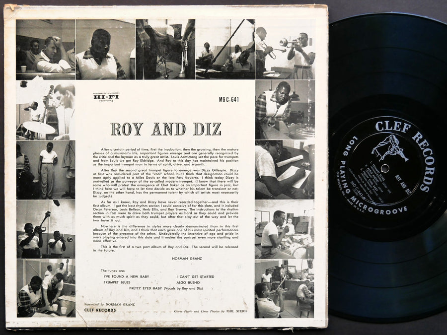 DIZZY GILLESPIE ROY ELDRIDGE Roy And Diz LP CLEF MGC-641 US 1955 JAZZ DG MONO