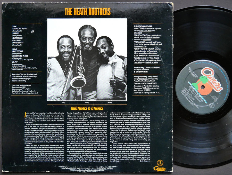 HEATH BROTHERS Brothers And Others LP ANTILLES AN 1016 US 1984 JAZZ AUTOGRAPHED