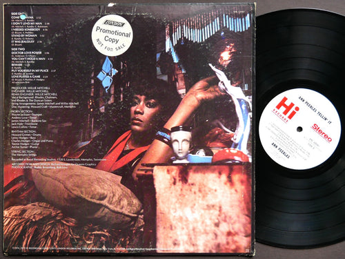ANN PEEBLES Tellin' It LP HI RECORDS SHL 32091 US 1975 Soul Funk