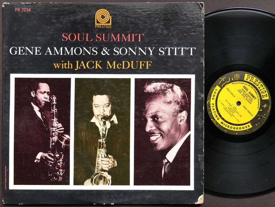 GENE AMMONS SONNY STITT JACK MCDUFF Soul Summit LP PRESTIGE PRLP 7234 US 1962 NJ