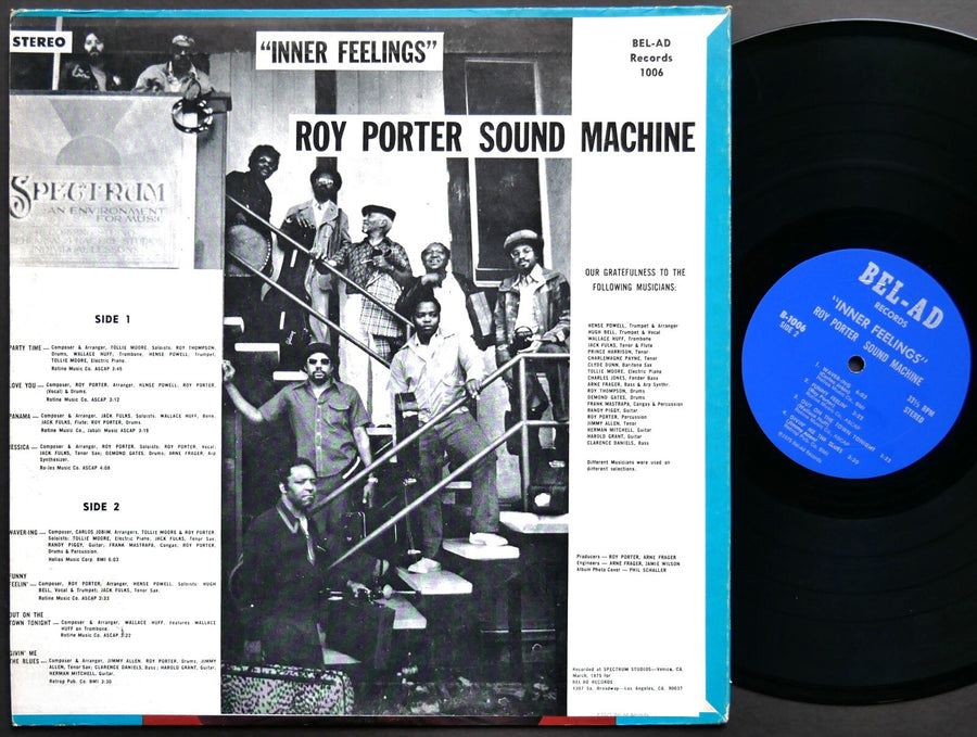 ROY PORTER SOUND MACHINE Inner Feelings LP BEL-AD RECORDS B-1006 US 1975 JAZZ