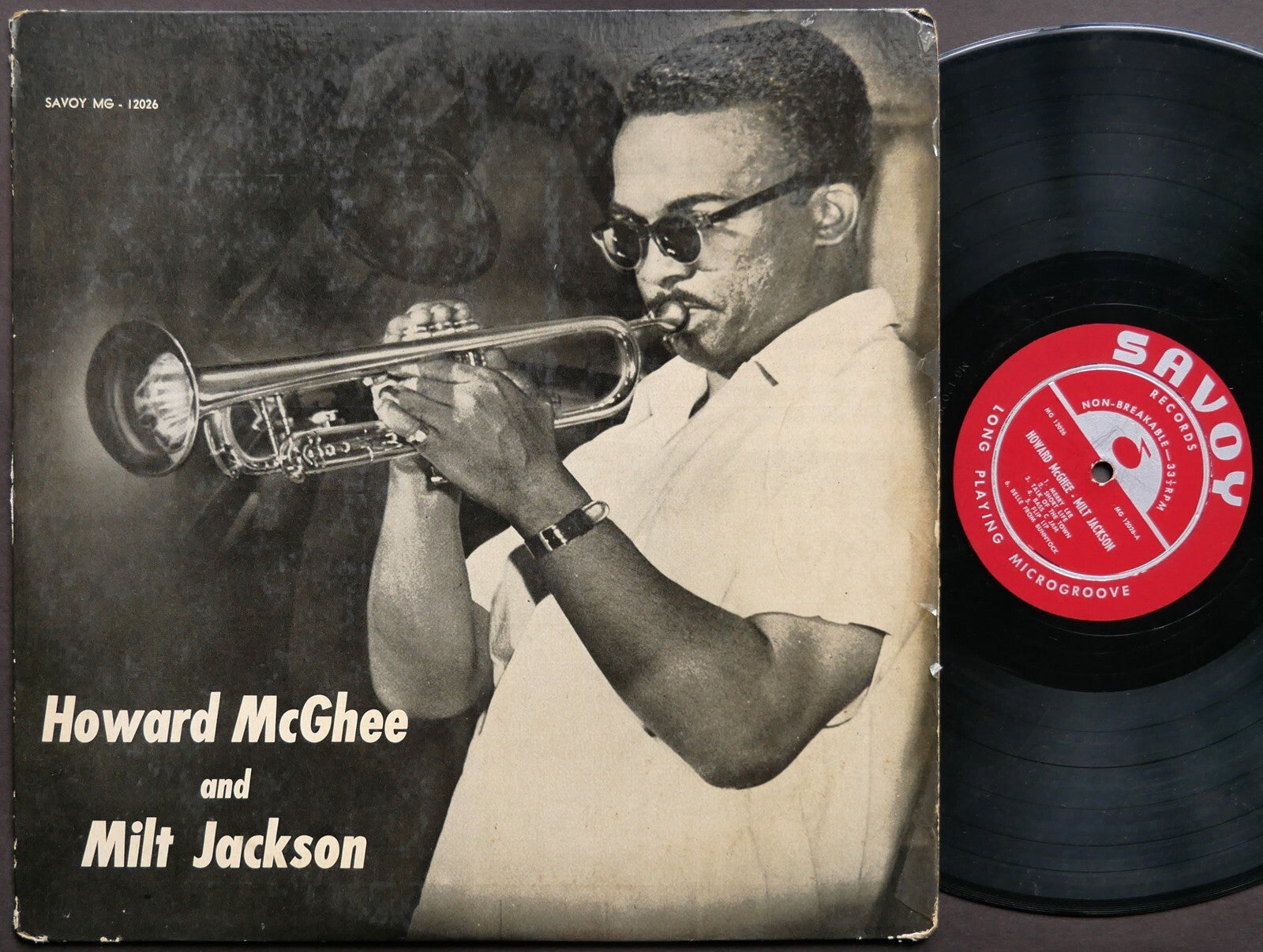 HOWARD MCGHEE Sextet MILT JACKSON SAVOY MG 12026 US 1955 RVG DG MONO Jimmy Heath