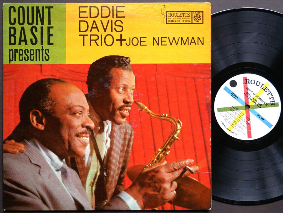 COUNT BASIE EDDIE DAVIS Trio + JOE NEWMAN LP ROULETTE R-52007 US 1958 DG MONO