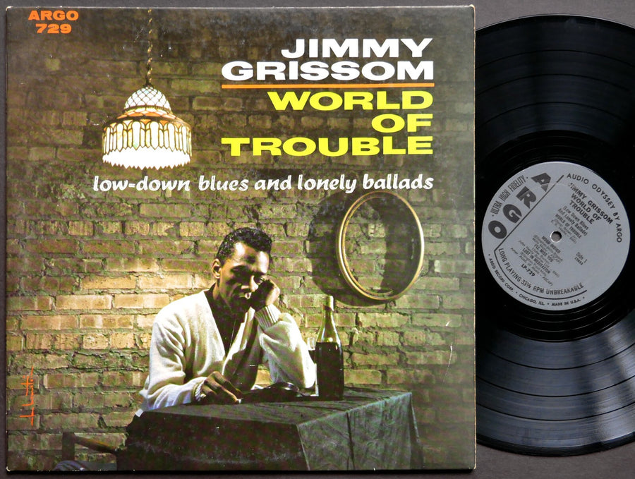 JIMMY GRISSOM World Of Trouble LP ARGO LP-729 US 1963 MONO Jazz Blues