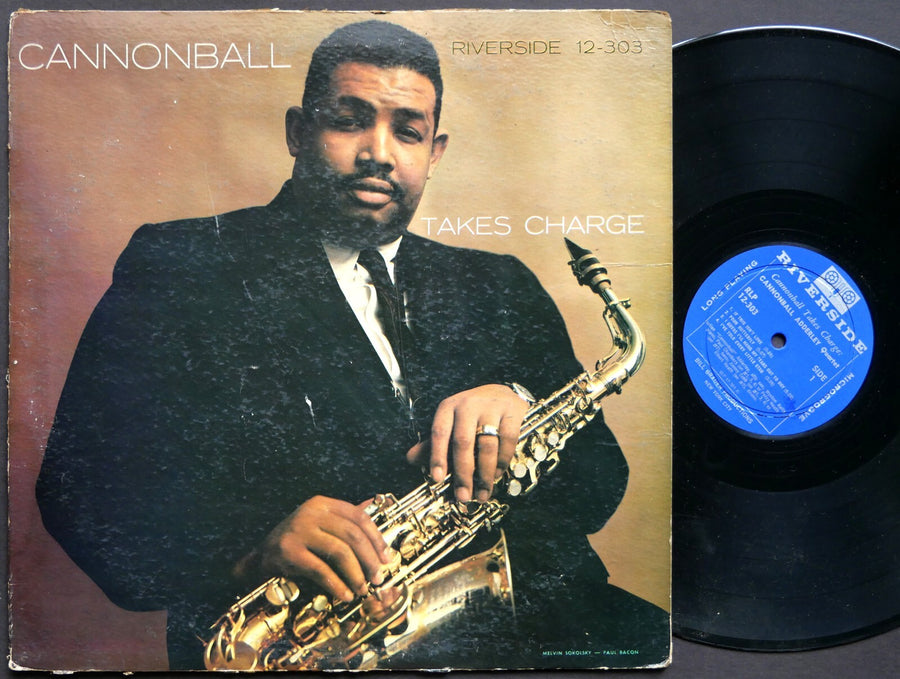 CANNONBALL ADDERLEY Takes Charge LP RIVERSIDE RLP 12-303 DG MONO Wynton Kelly