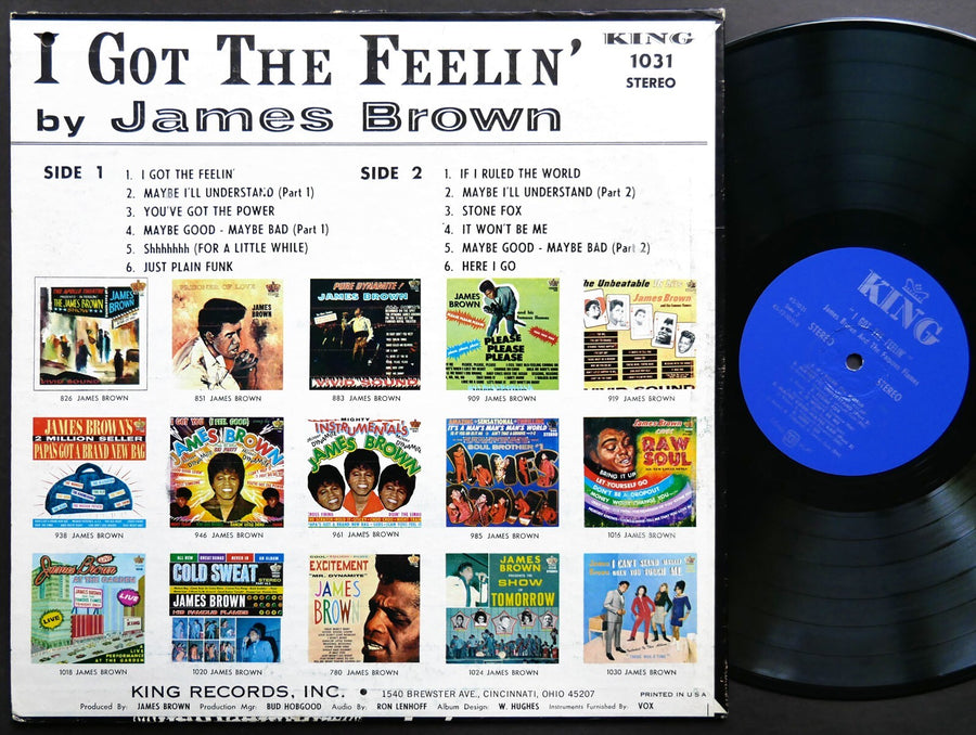 JAMES BROWN And The Famous Flames I Got The Feelin' LP KING KS-1031 US 1968 Funk