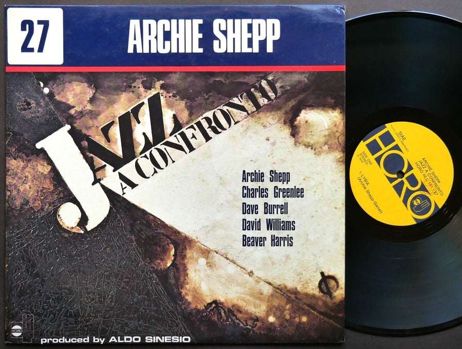 ARCHIE SHEPP Jazz A Confronto 27 LP HORO HLL 101-27 ITALY 1976 Dave Burrell VG+