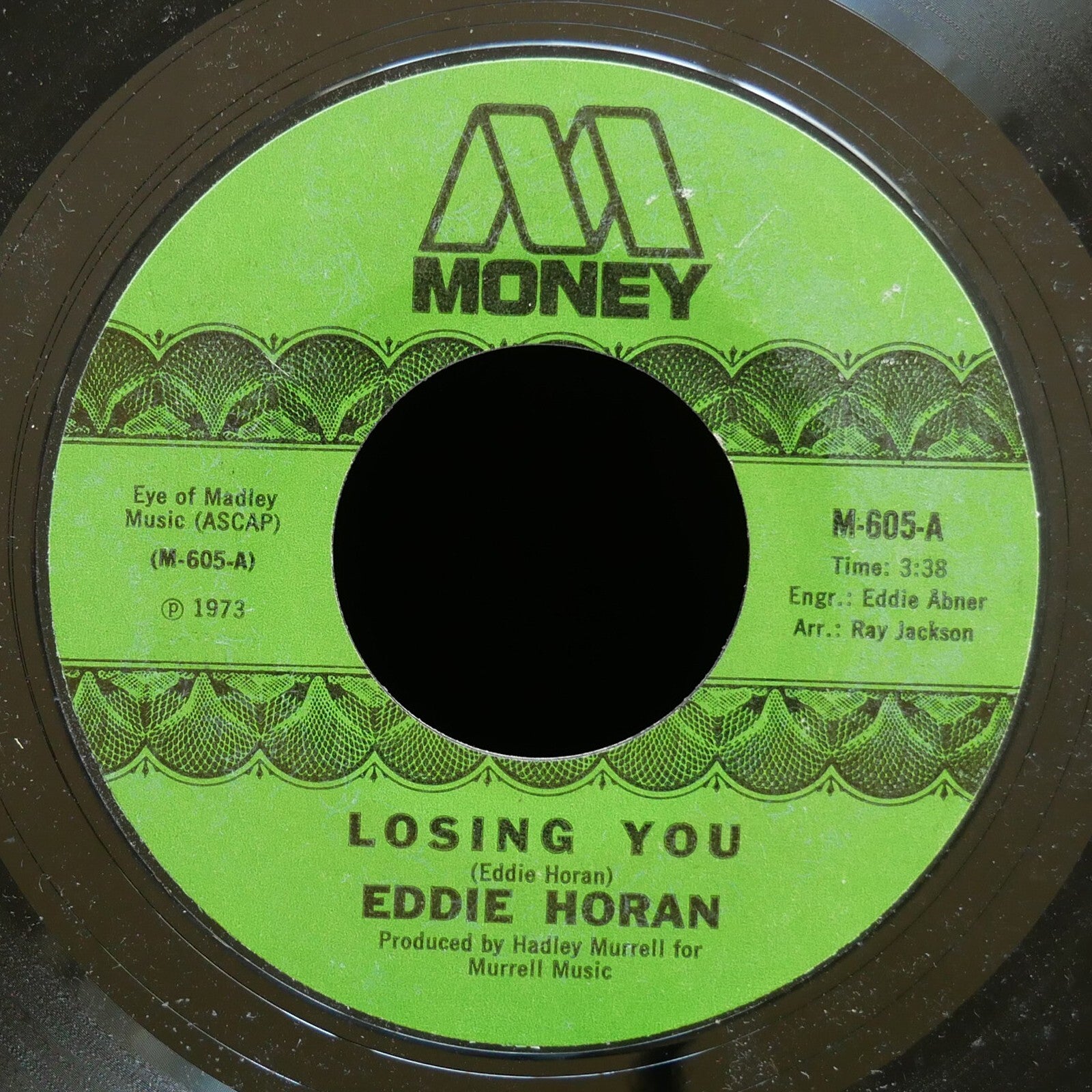 EDDIE HORAN Losing You / I'm Gonna Speak Out 45 MONEY RECORDS M-605 US 1973 Soul