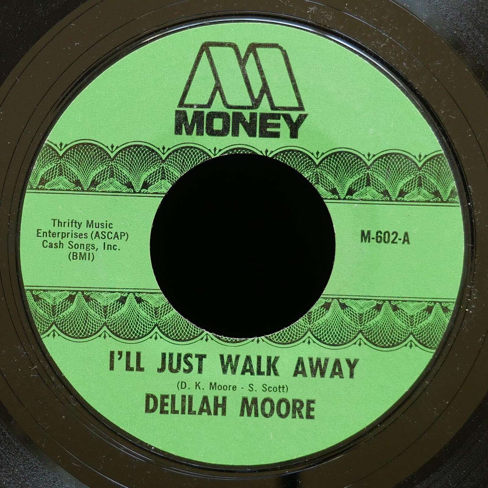 DELILAH MOORE I'll Just Walk Away / I Wish 45 MONEY RECORDS M-602 US 1973 Soul