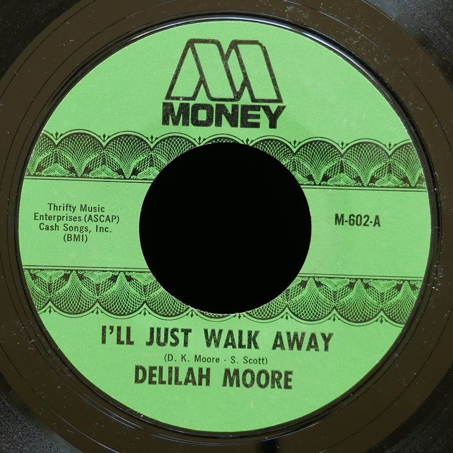DELILAH MOORE I'll Just Walk Away / I Wish 45 MONEY RECORDS M-602 US 1973 Soul